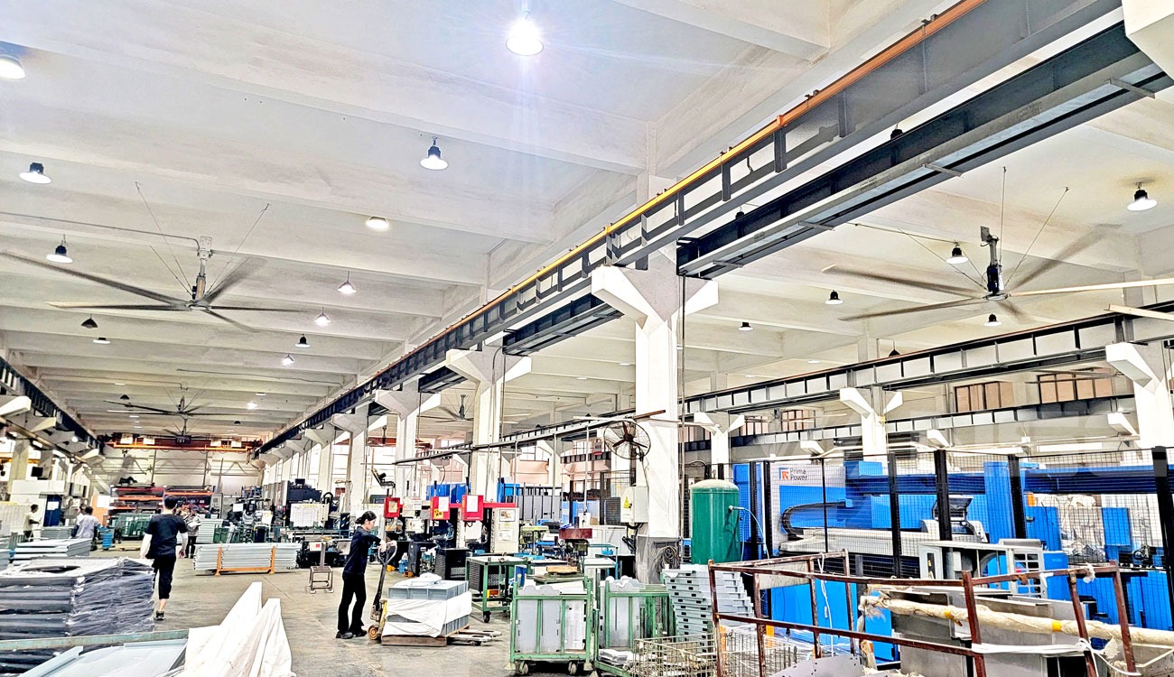东营江阴制造车间7.3米大型工业吊扇